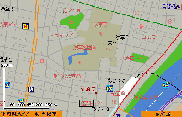 浅草観音地図